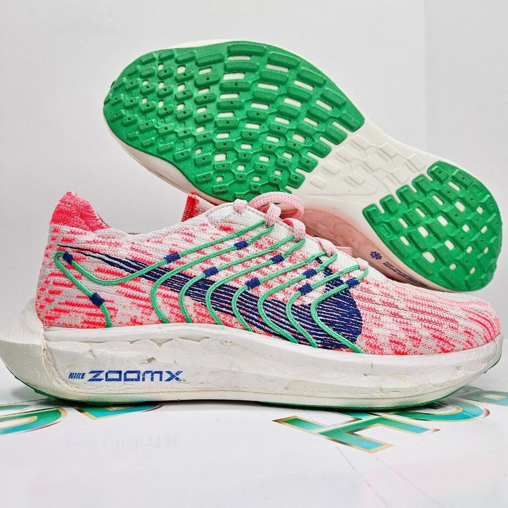 Nike Women's Pegasus Turbo Next Nature Flyknit Pink White Running FJ4546-100